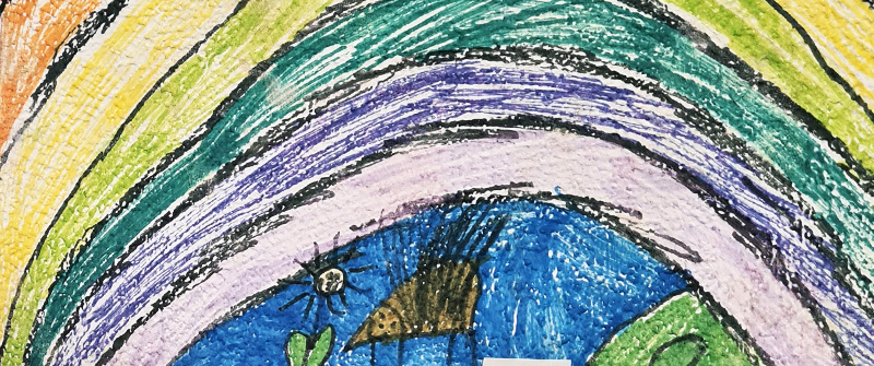 Schule am Tegeler Forst, Ergänzende Förderung und Betreuung, Regenbogenzeichnung Schule am Tegeler Forst, Ergänzende Förderung und Betreuung, Regenbogenzeichnung